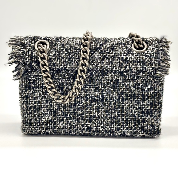 Kurt Geiger Tweed Mini Brixton Bag - Picture 3 of 5